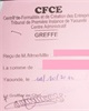 01 - Reçu de paiement des frais de création d'entreprise